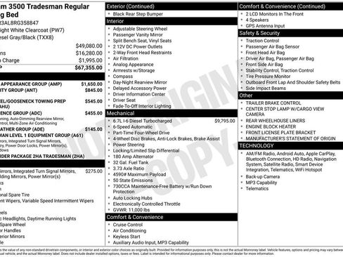 Certified 2024 RAM 3500 Tradesman w/ Chrome Appearance Group image 37