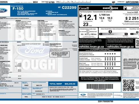 Used 2017 Ford F150 XLT w/ Equipment Group 302A Luxury AWD/4WD image 33