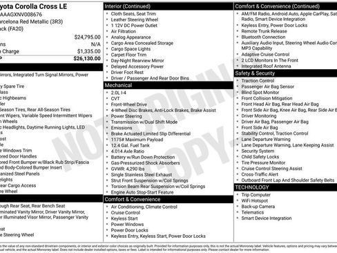 Used 2022 Toyota Corolla Cross LE image 3