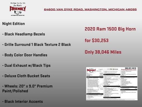Used 2020 RAM 1500 Big Horn image 8