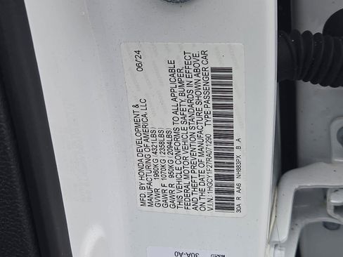 Certified 2024 Honda Accord LX image 29