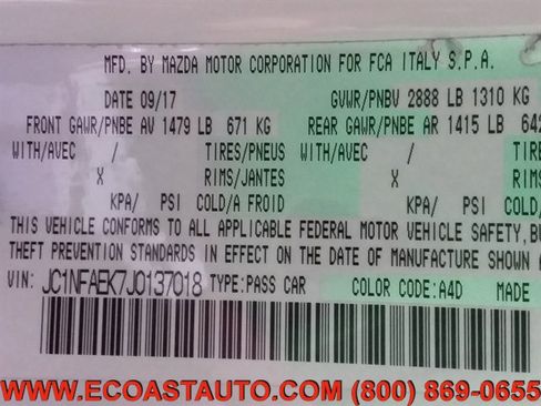 Used 2018 FIAT 124 Spider Classica w/ Technology Group image 15