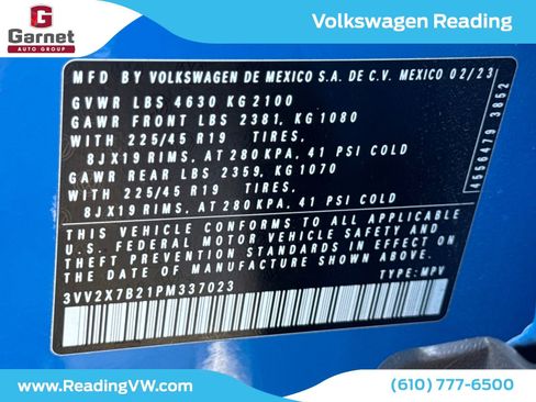Certified 2023 Volkswagen Taos SEL image 28