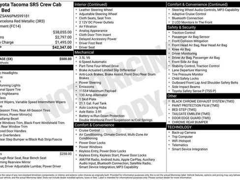 Used 2023 Toyota Tacoma SR5 w/ SX Package AWD/4WD image 6