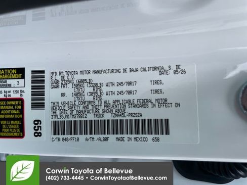 New 2026 Toyota Tacoma SR5 AWD/4WD image 23