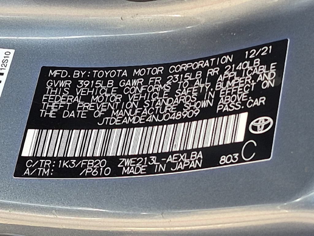Used 2022 Toyota Corolla LE FWD image 39