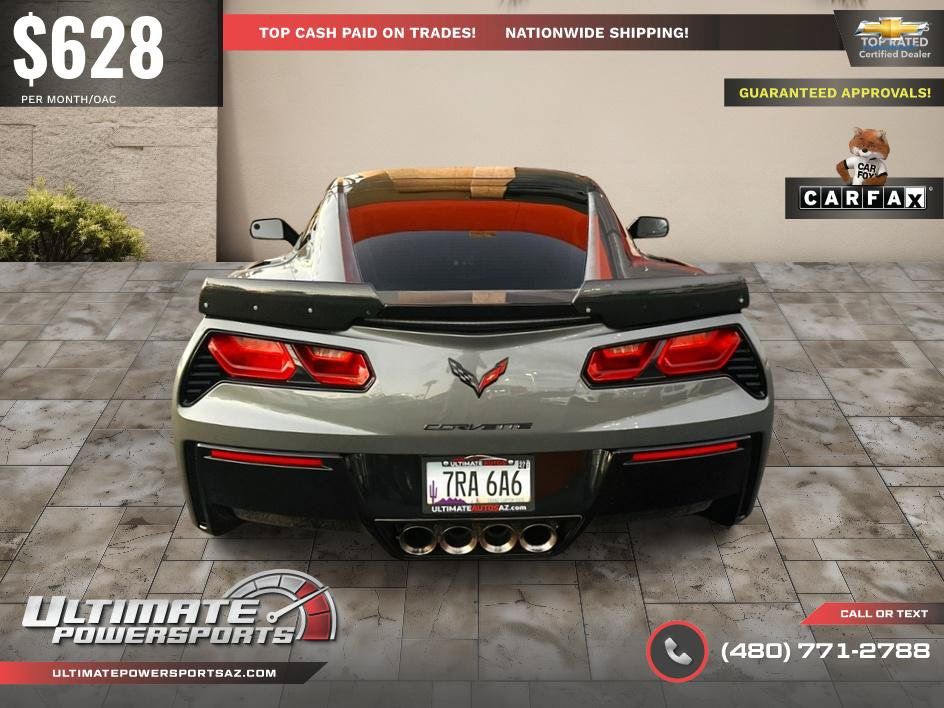 Used 2016 Chevrolet Corvette Stingray Coupe w/ Carbon Flash Badge Package RWD image 43