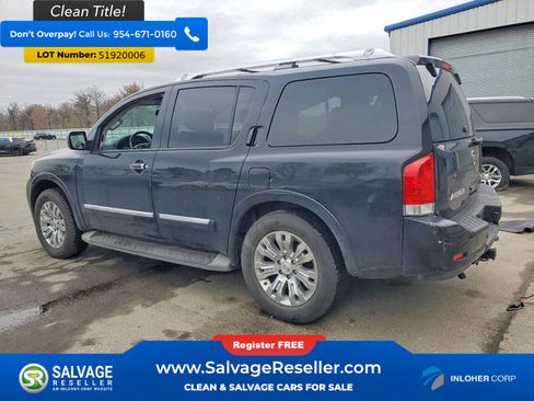 Used 2015 Nissan Armada Platinum w/ 2nd Row Captain Seat Package AWD/4WD image 3