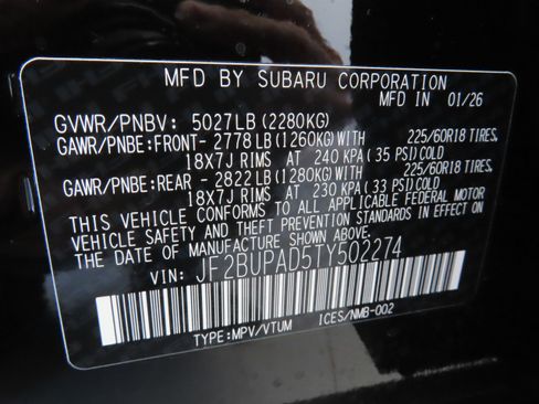 New 2026 Subaru Outback Premium image 28