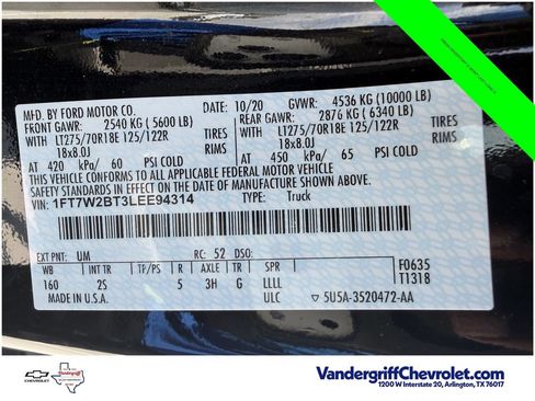 Used 2020 Ford F250 XLT w/ XLT Premium Package AWD/4WD image 28