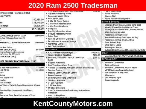 Used 2020 RAM 2500 Tradesman AWD/4WD image 1