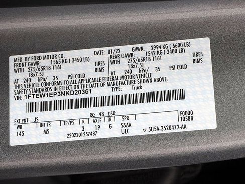 Used 2022 Ford F150 XLT w/ Equipment Group 302A High AWD/4WD image 32