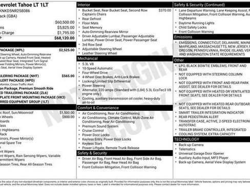 Used 2022 Chevrolet Tahoe LT w/ Luxury Package image 29