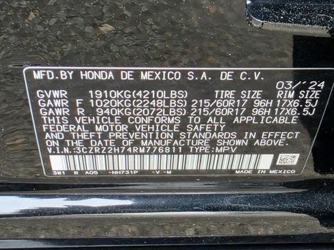 Used 2024 Honda HR-V EX-L image 33
