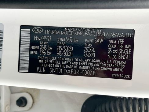 Used 2024 Hyundai Santa Cruz Limited image 33