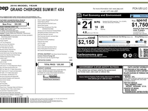 Used 2016 Jeep Grand Cherokee Summit image 66