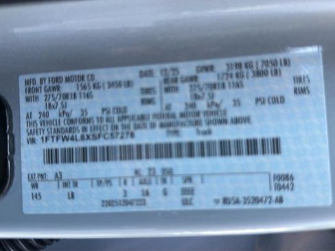 Used 2025 Ford F150 Tremor w/ Bed Utility Package AWD/4WD image 12