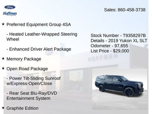 Used 2019 GMC Yukon XL SLT w/ Graphite Performance Edition AWD/4WD image 12