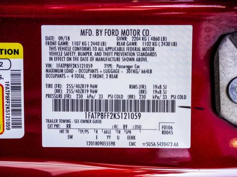 Used 2019 Ford Mustang GT Premium w/ Equipment Group 401A image 42