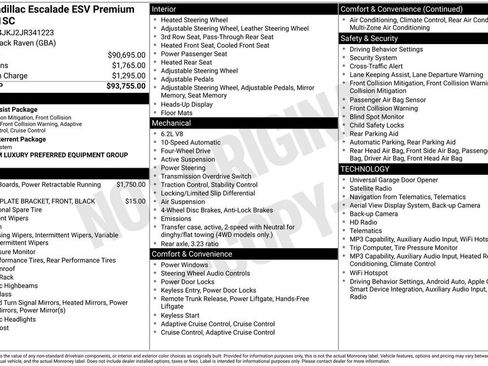 Used 2018 Cadillac Escalade ESV Premium Luxury AWD/4WD image 29
