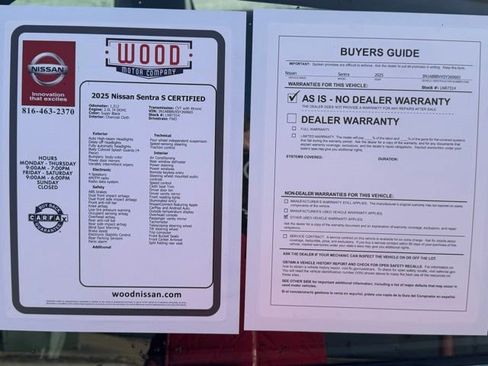 Certified 2025 Nissan Sentra S image 11