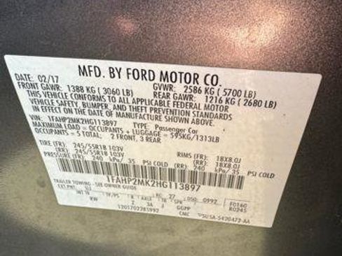 Used 2017 Ford Taurus Police Interceptor AWD w/ Trunk Upfit Package image 25