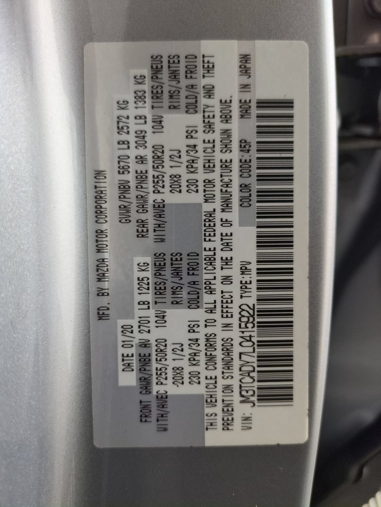 Used 2020 MAZDA CX-9 Grand Touring FWD image 33