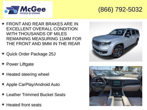 Used 2024 Jeep Wagoneer L Series II w/ Flexible Seating Group image 8