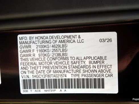 New 2026 Honda Accord Touring image 16