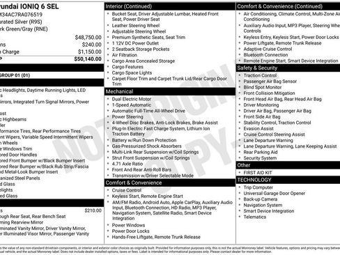New 2024 Hyundai Ioniq 6 SEL AWD/4WD image 6