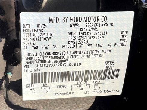 Certified 2024 Lincoln Aviator Reserve w/ Equipment Group 201A image 36