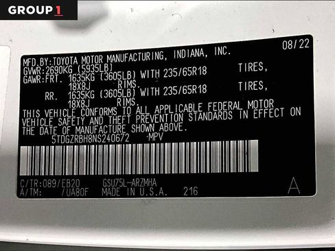 Certified 2022 Toyota Highlander XLE image 36