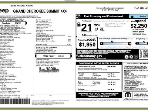 Used 2020 Jeep Grand Cherokee Summit image 5