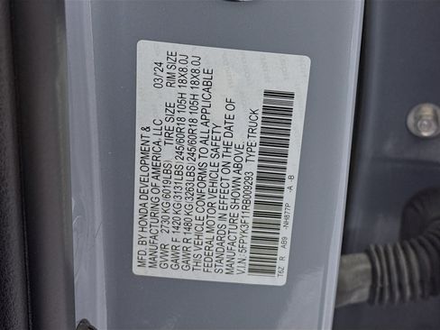 Certified 2024 Honda Ridgeline Sport image 30