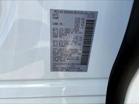 New 2026 Nissan Murano Platinum w/ Cargo Package image 16