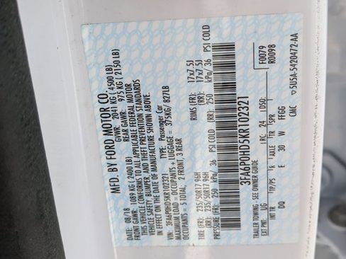 Certified 2019 Ford Fusion SE image 25