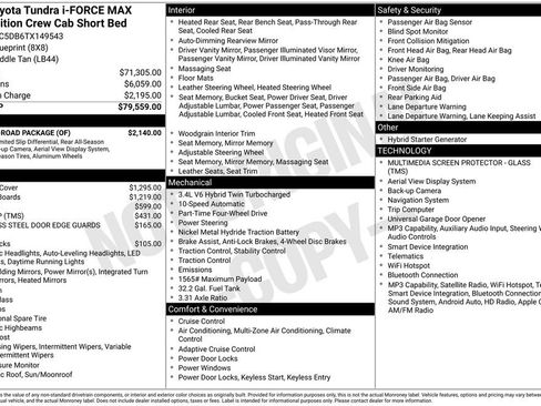 New 2026 Toyota Tundra 1794 Edition w/ TRD Off-Road Package AWD/4WD image 26