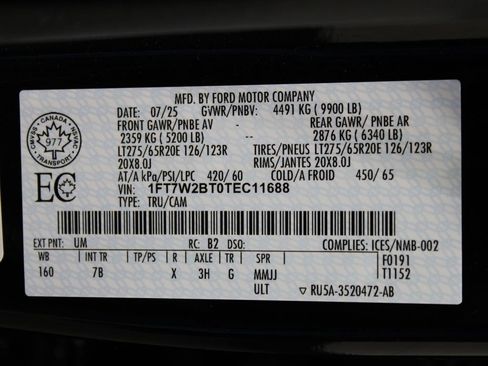 Used 2026 Ford F250 Platinum w/ FX4 Off-Road Package AWD/4WD image 84