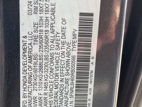 Used 2024 Honda Odyssey EX-L image 9