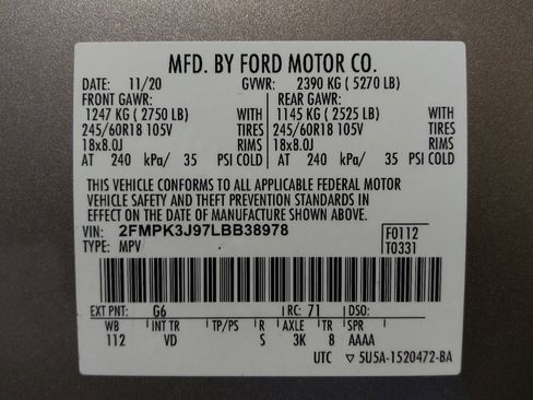 Used 2020 Ford Edge SEL w/ Convenience Package FWD image 33