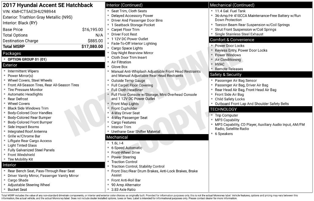 Used 2017 Hyundai Accent SE FWD image 27
