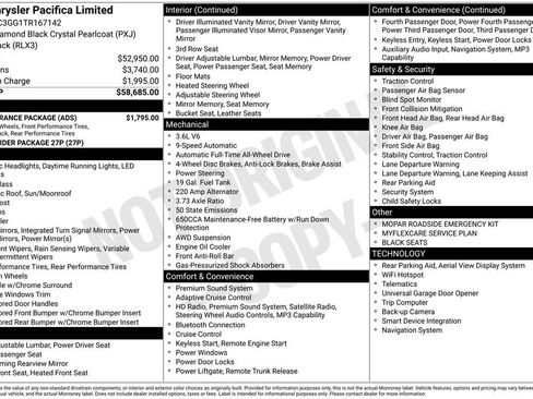 New 2026 Chrysler Pacifica Limited w/ S Appearance Package AWD/4WD image 6
