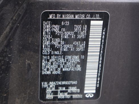 Used 2024 INFINITI QX80 Luxe image 53