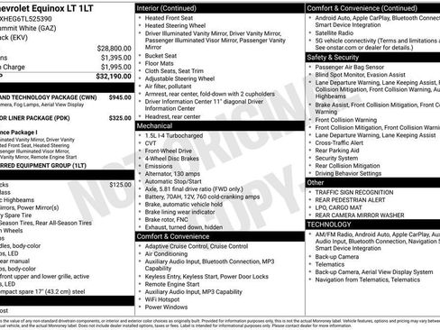 New 2026 Chevrolet Equinox LT w/ Safety and Technology Package FWD image 10