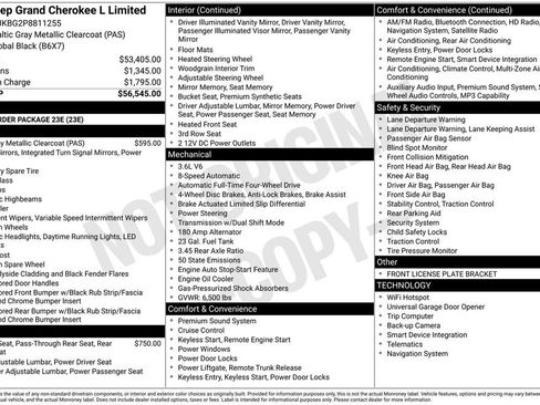 Used 2023 Jeep Grand Cherokee L Limited AWD/4WD image 3