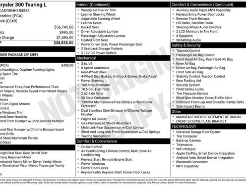 Used 2022 Chrysler 300 Touring L image 35