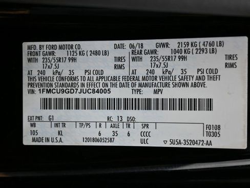 Used 2018 Ford Escape SE w/ SE Sync 3 Package image 40