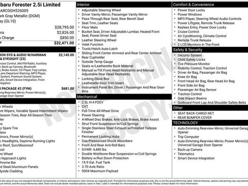 Used 2016 Subaru Forester 2.5i Limited image 3