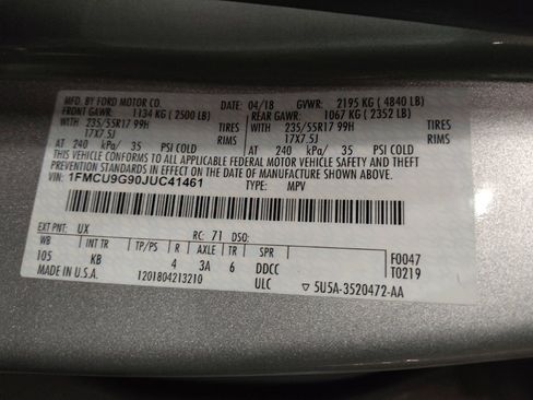 Used 2018 Ford Escape SE AWD/4WD image 33