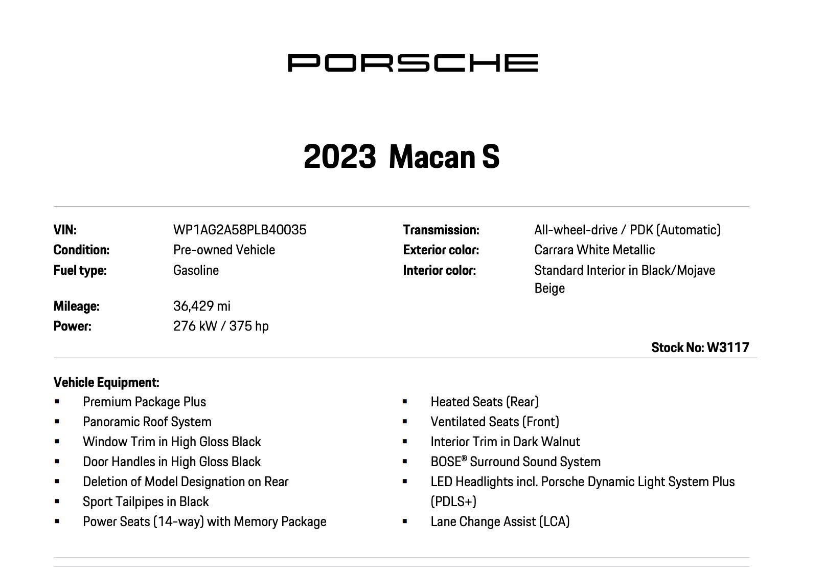 Certified 2023 Porsche Macan S AWD/4WD image 7